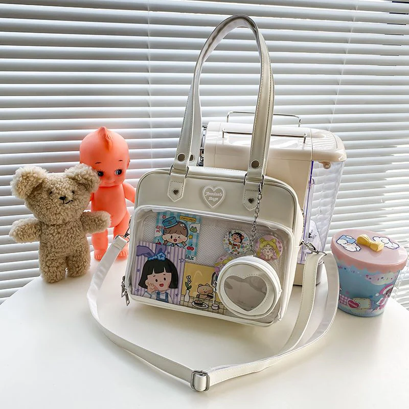 Kawaii Candy Color Ita JK Lolita PU Crossbody Shoulder Bag - Image 9