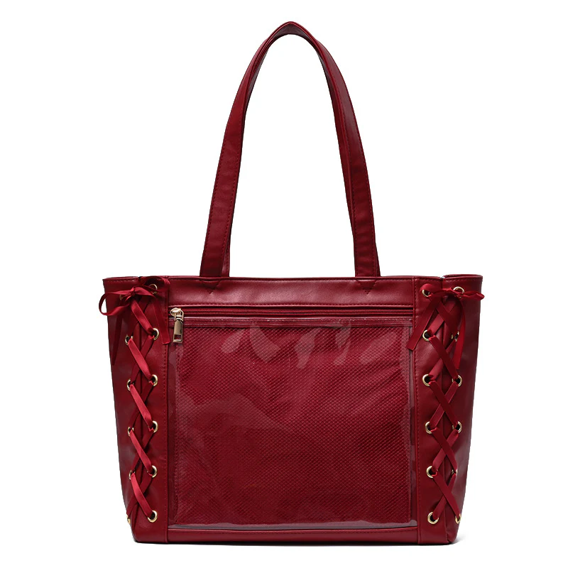 Large Capacity Ribbon Bow Ita Tote Bag - Image 19