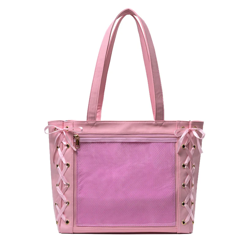 Large Capacity Ribbon Bow Ita Tote Bag - Image 22