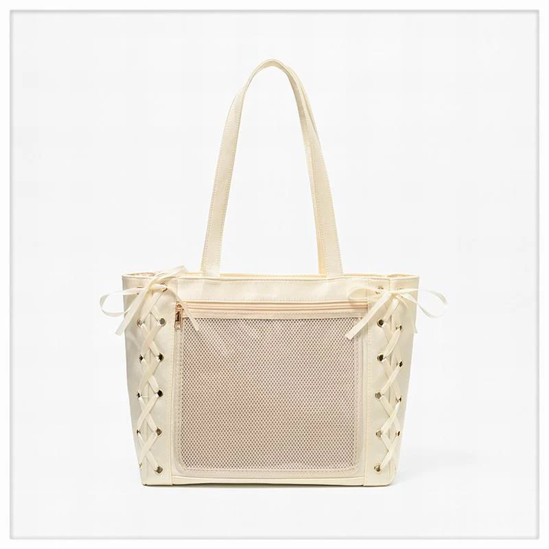 Large Capacity Ribbon Bow Ita Tote Bag - Image 24