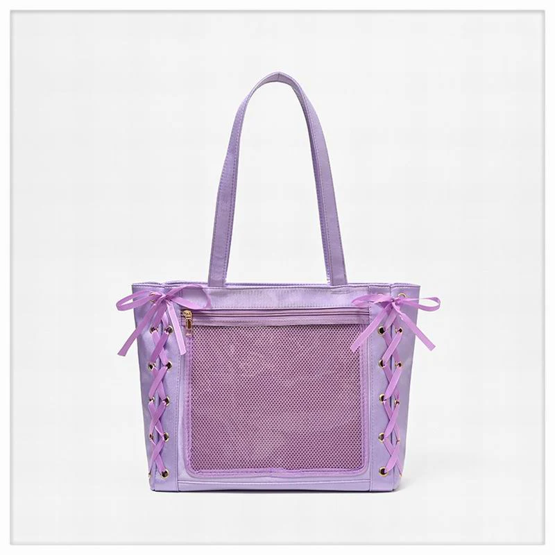 Large Capacity Ribbon Bow Ita Tote Bag - Image 26