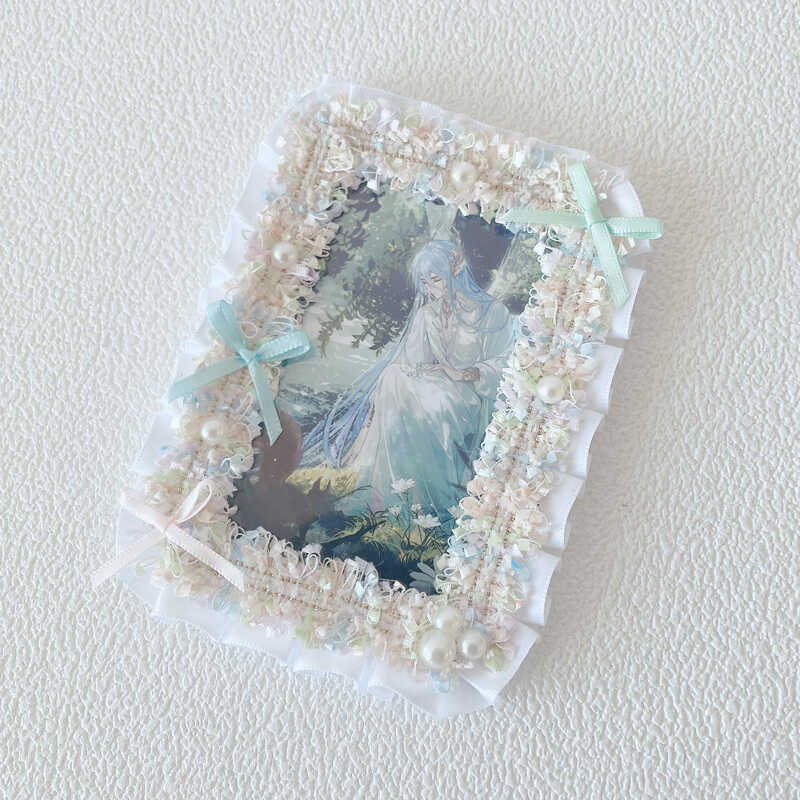 Kawaii Lace Bow 3-Inch Photo Card Holder Decoration - Image 12