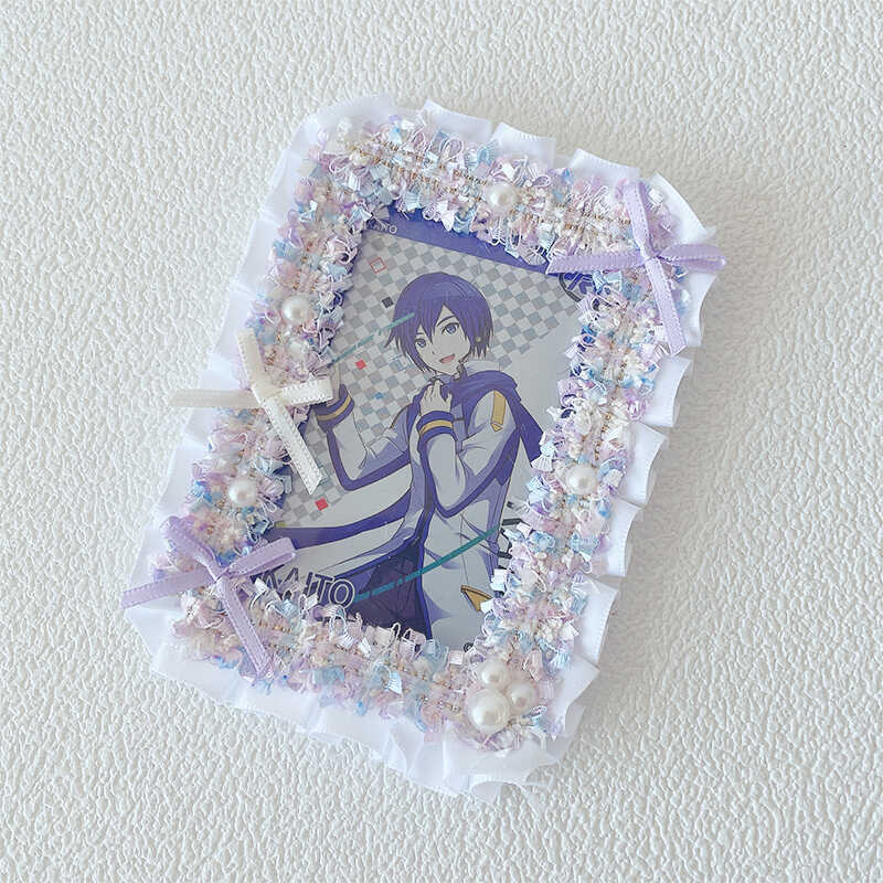 Kawaii Lace Bow 3-Inch Photo Card Holder Decoration - Image 14