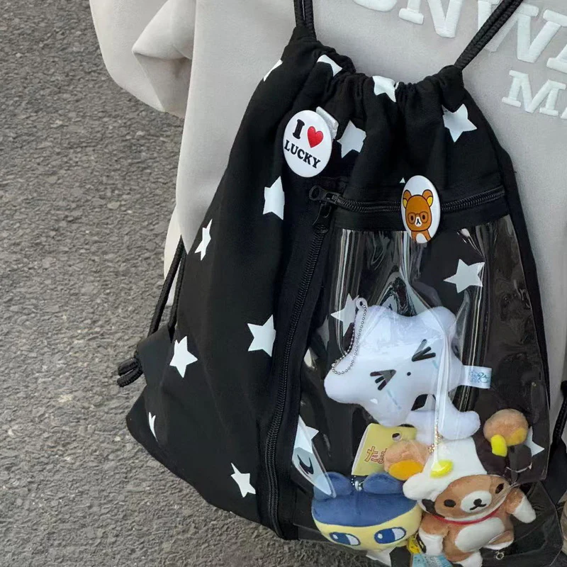 Large-Capacity Star Drawstring Ita Bag - Image 15