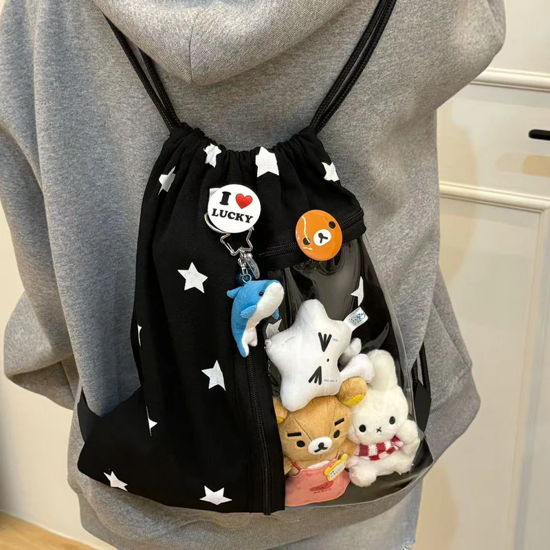 Large-Capacity Star Drawstring Ita Bag - Image 17