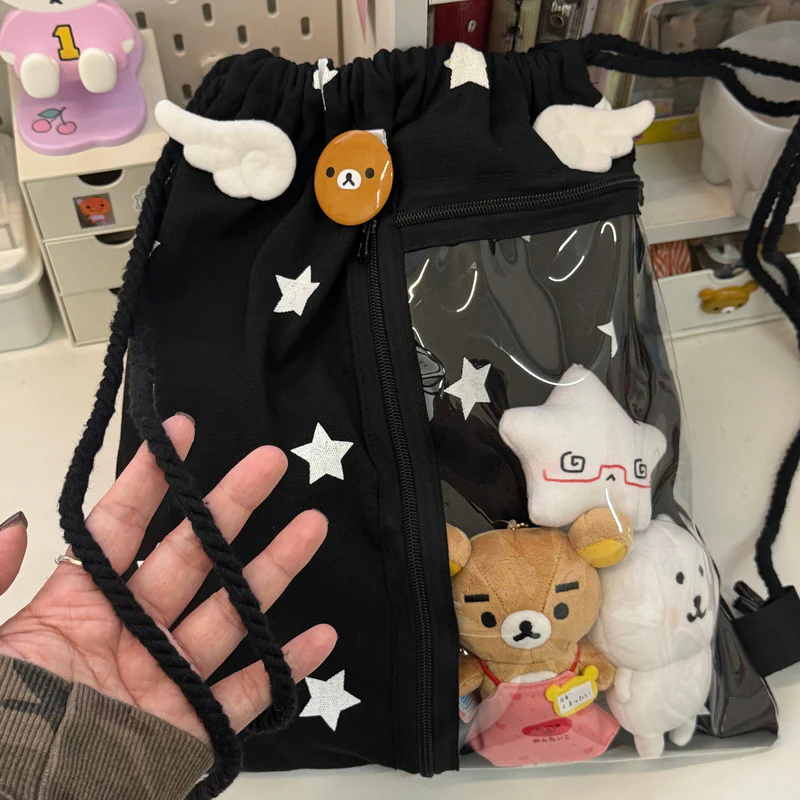 Large-Capacity Star Drawstring Ita Bag - Image 2