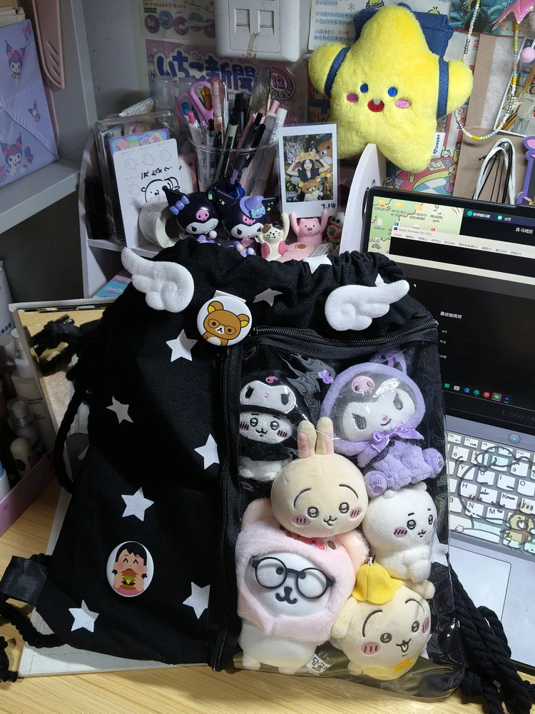 Large-Capacity Star Drawstring Ita Bag - Image 36
