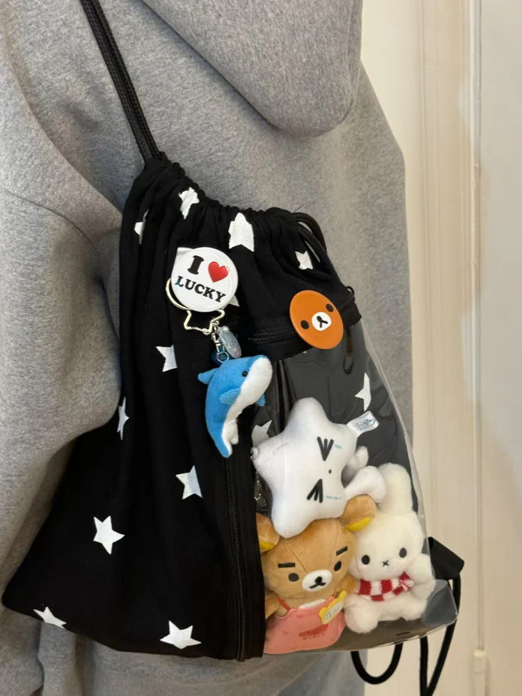 Large-Capacity Star Drawstring Ita Bag - Image 44