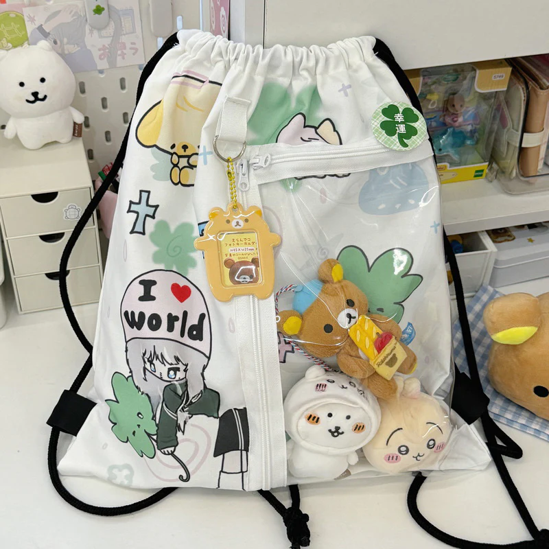 Large-Capacity Star Drawstring Ita Bag - Image 6