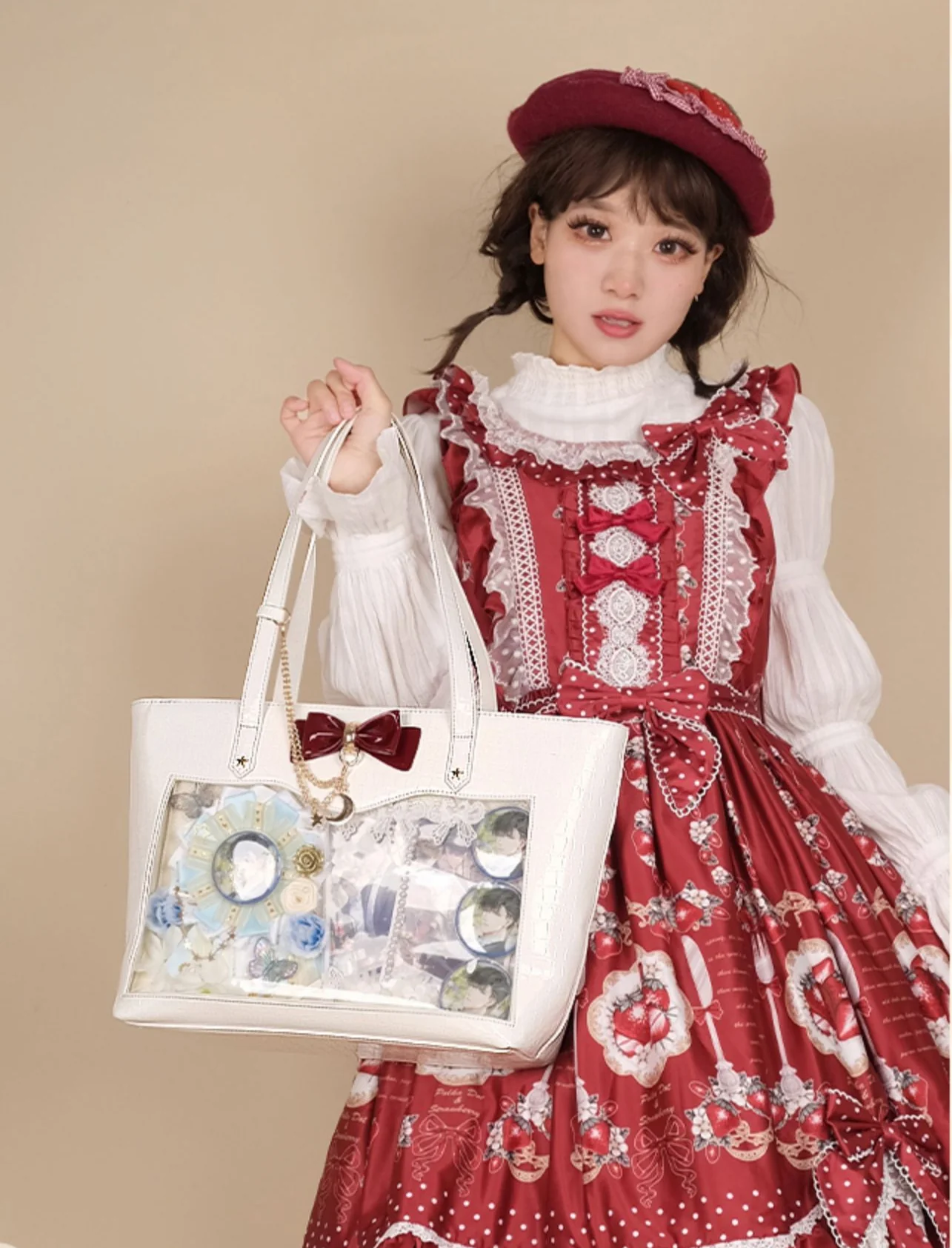 Large Kawaii Lolita Sweet JK Girls Student Shoulder School Bag - Image 14