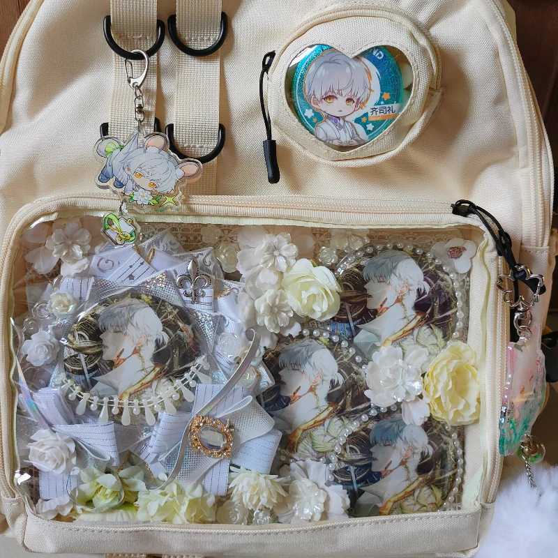 Large Lolita Double Clear Windows Kawaii Anime Backpack - Image 11