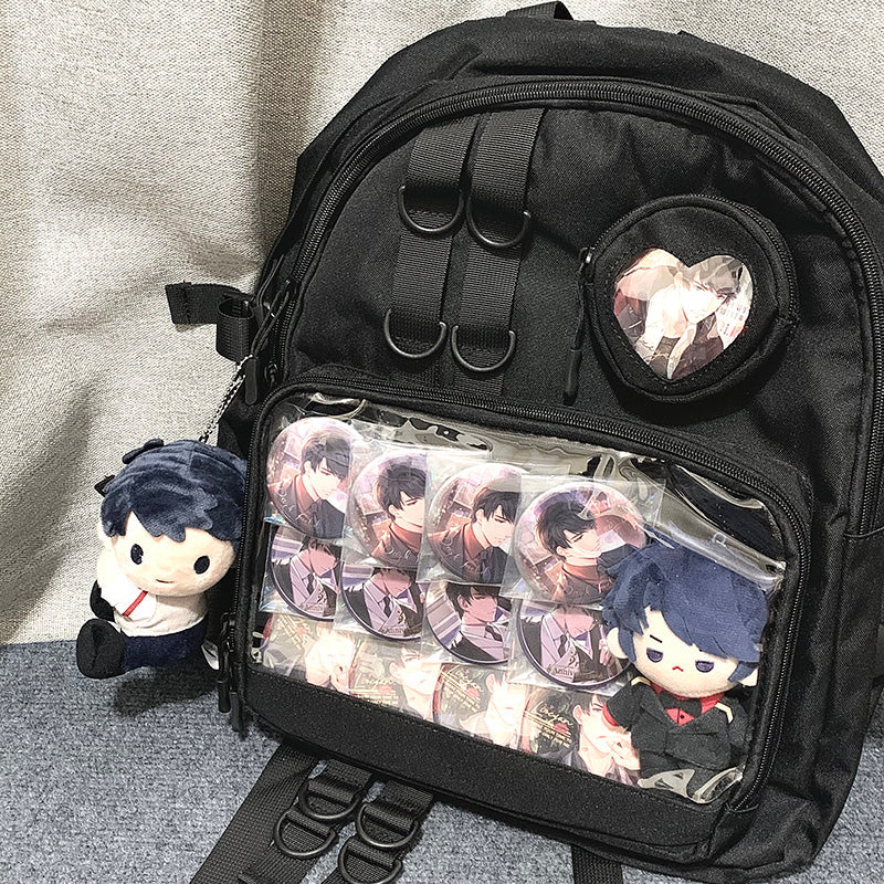 Large Lolita Double Clear Windows Kawaii Anime Backpack - Image 16