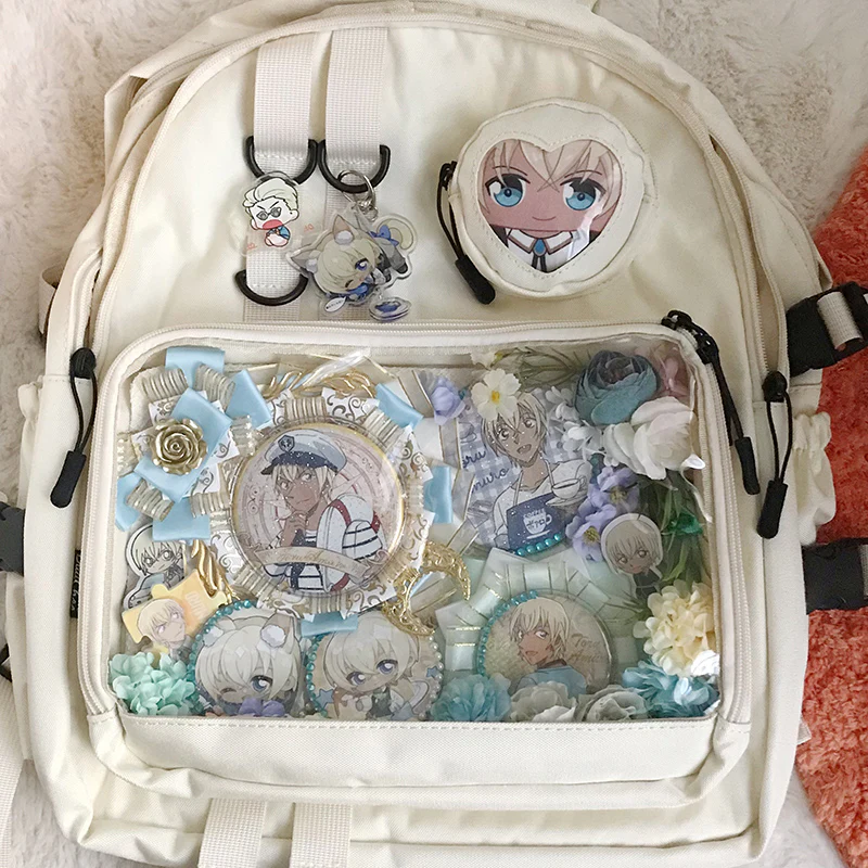 Large Lolita Double Clear Windows Kawaii Anime Backpack - Image 3