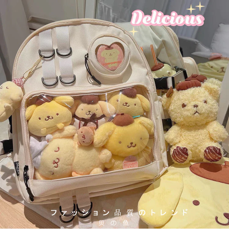 Large Lolita Double Clear Windows Kawaii Anime Backpack - Image 6