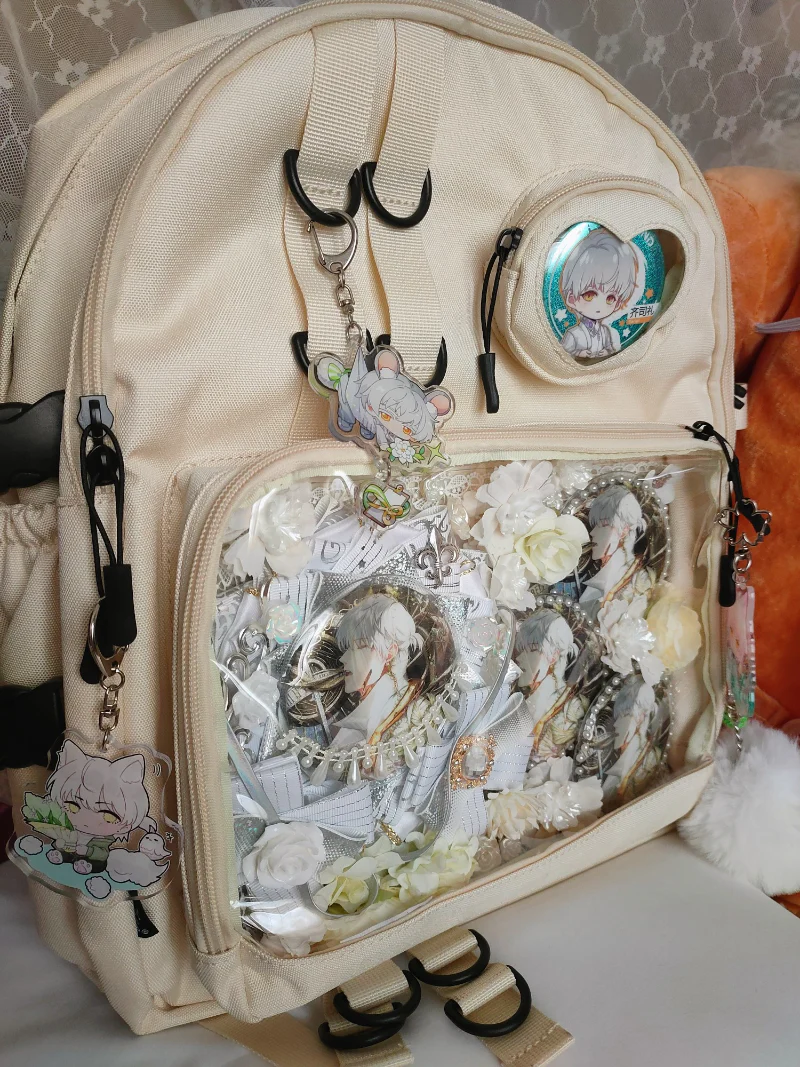 Large Lolita Double Clear Windows Kawaii Anime Backpack - Image 9