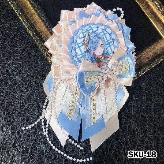 Handmade Ita Bag Rosette Ribbon Accessory Ornament 58mm - Image 18