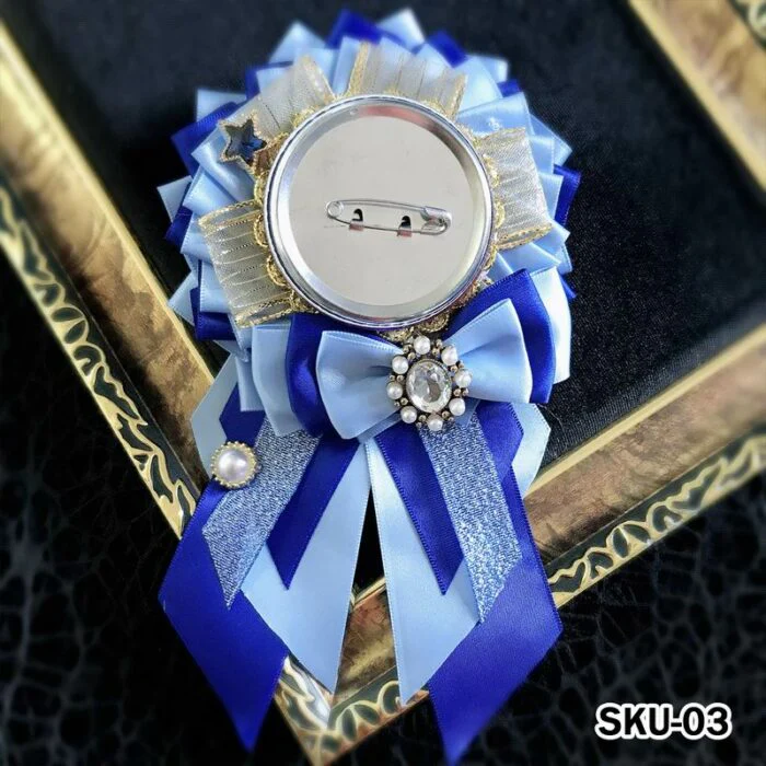 Handmade Ita Bag Rosette Ribbon Accessory Ornament 58mm - Image 3