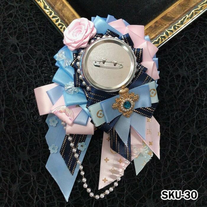 Handmade Ita Bag Rosette Ribbon Accessory Ornament 58mm - Image 30