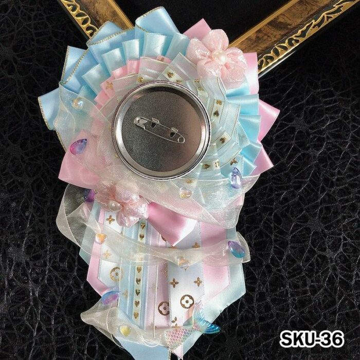 Handmade Ita Bag Rosette Ribbon Accessory Ornament 58mm - Image 36