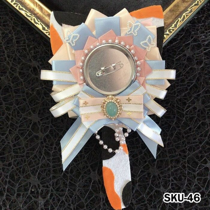 Handmade Ita Bag Rosette Ribbon Accessory Ornament 58mm - Image 46