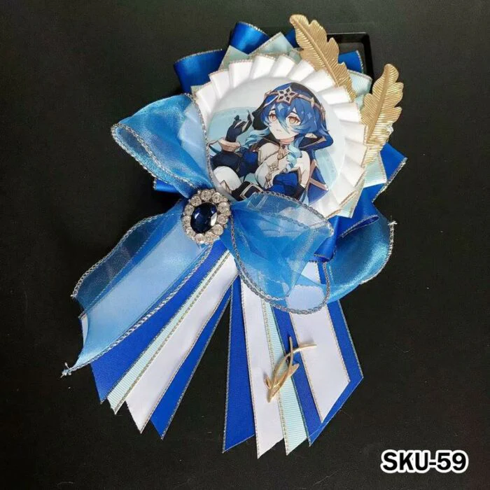 Handmade Ita Bag Rosette Ribbon Accessory Ornament 58mm - Image 59