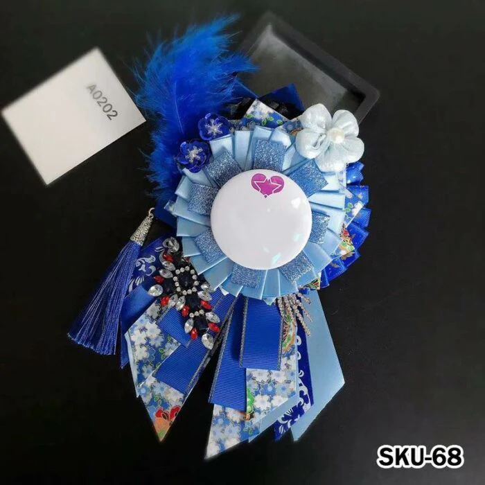 Handmade Ita Bag Rosette Ribbon Accessory Ornament 58mm - Image 68