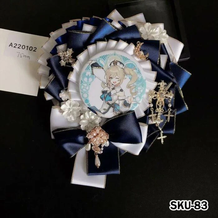 Handmade Ita Bag Rosette Ribbon Accessory Ornament 58mm - Image 84
