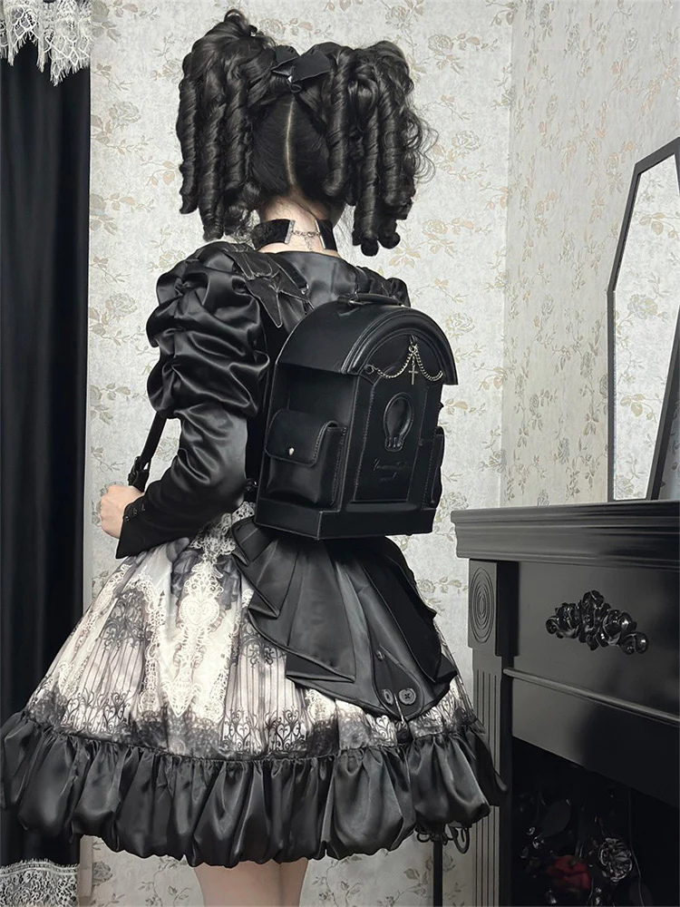 Lolita Gothic Skull Tombstone Ita Bag & Doll Bag - Image 23