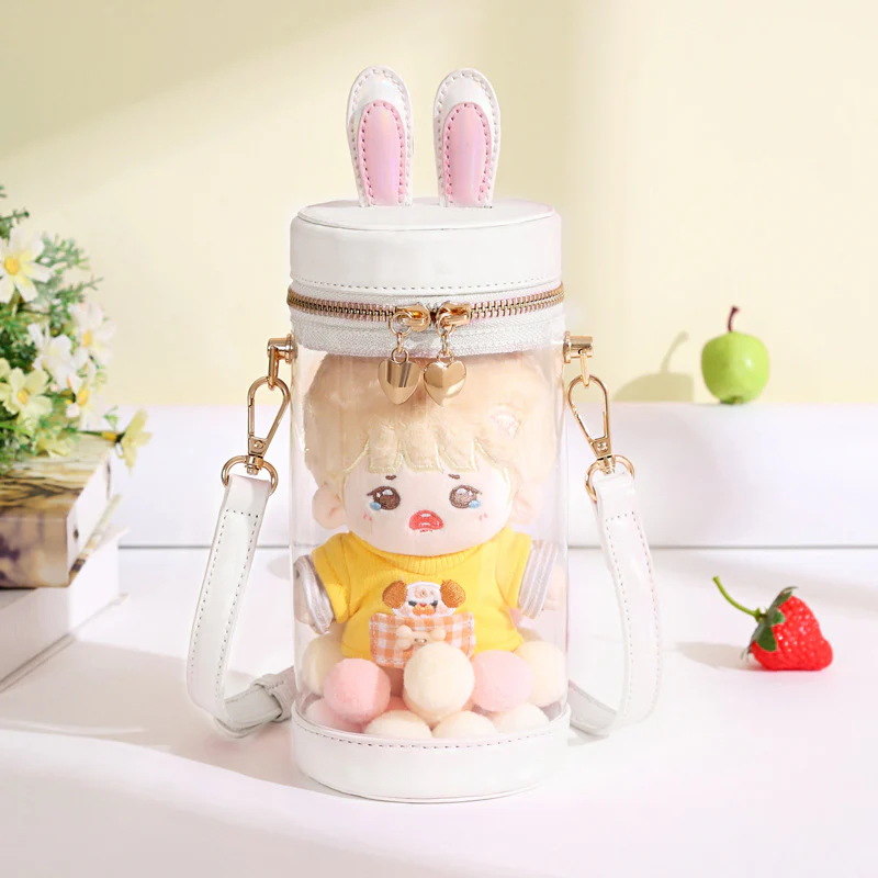 Mini Transparent Bunny Ita Bag – 20cm, 15cm, 10cm Doll Bag - Image 10