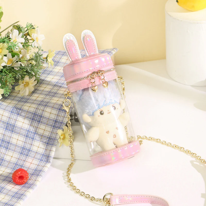Mini Transparent Bunny Ita Bag – 20cm, 15cm, 10cm Doll Bag - Image 16