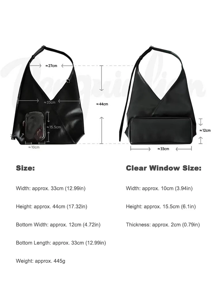 Minimalist Triangle-Design Ita Shoulder Bag - Image 9