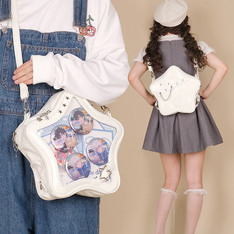 Y2K Star Shaped Ita Bag Backpack - Image 3