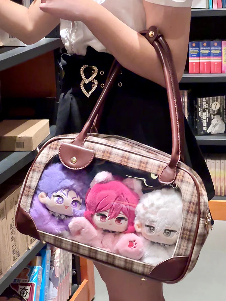 Pu Handbag Crossbody Daily Ita Bag Pin Bag 20cm Doll Bag - Image 12