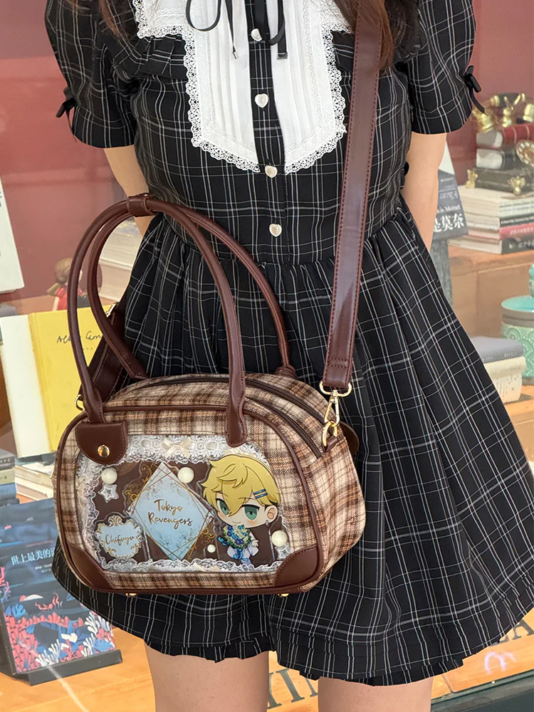 Pu Handbag Crossbody Daily Ita Bag Pin Bag 20cm Doll Bag - Image 17