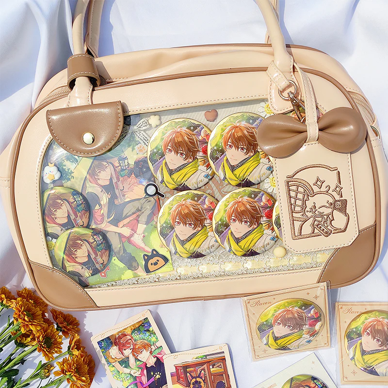 Pu Handbag Crossbody Daily Ita Bag Pin Bag 20cm Doll Bag - Image 25