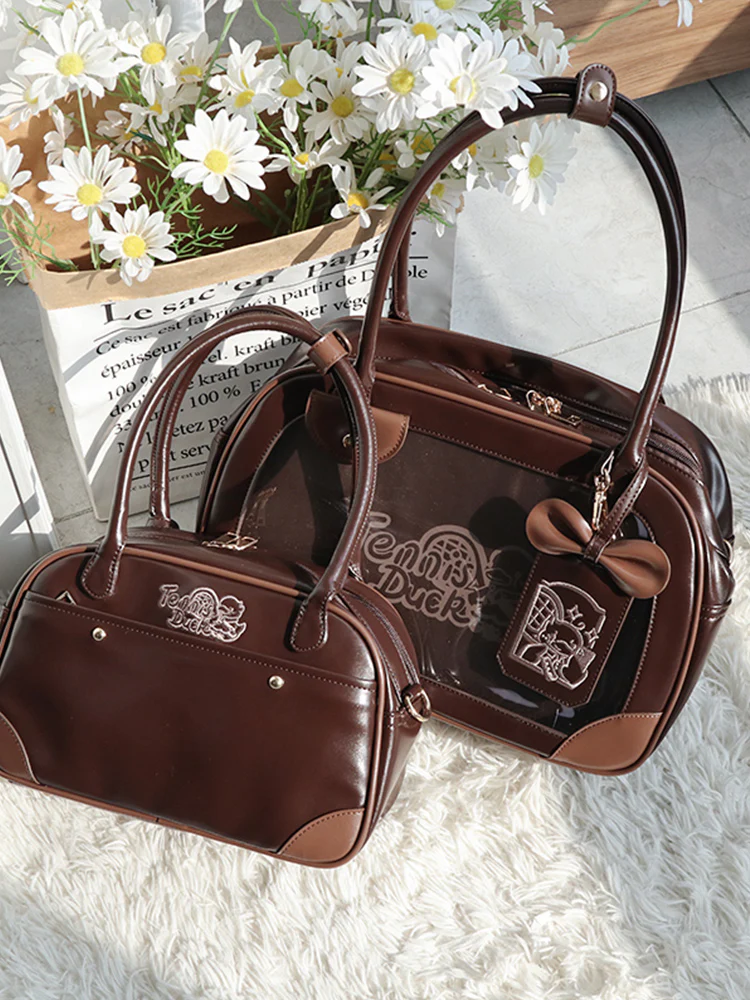Pu Handbag Crossbody Daily Ita Bag Pin Bag 20cm Doll Bag - Image 3