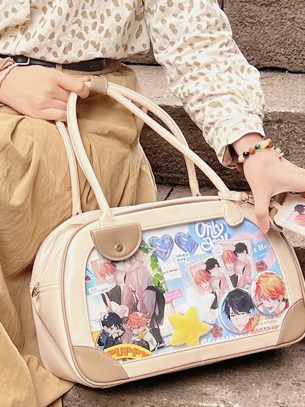 Pu Handbag Crossbody Daily Ita Bag Pin Bag 20cm Doll Bag - Image 5