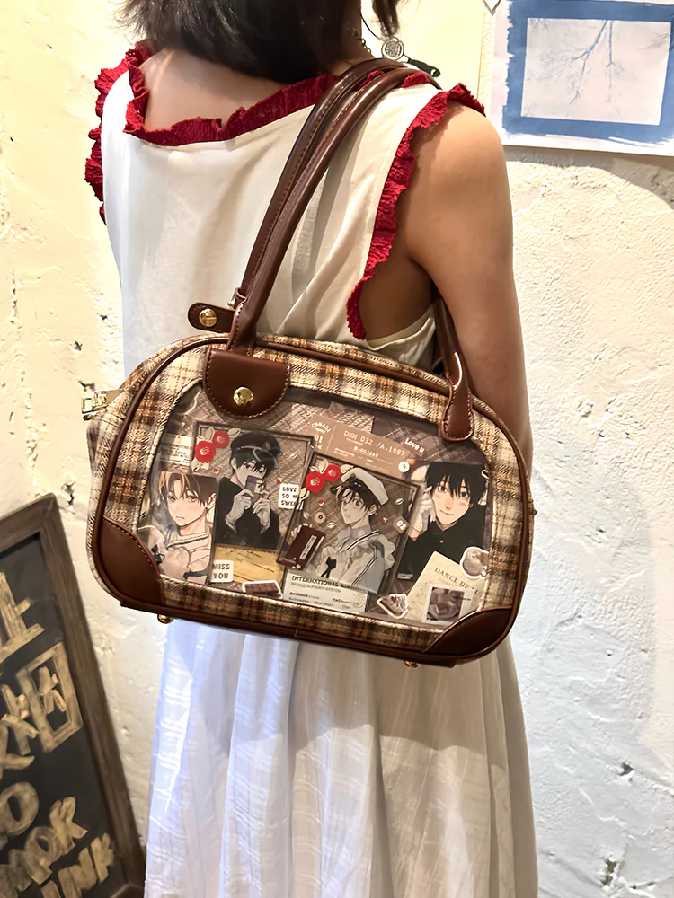 Pu Handbag Crossbody Daily Ita Bag Pin Bag 20cm Doll Bag - Image 6
