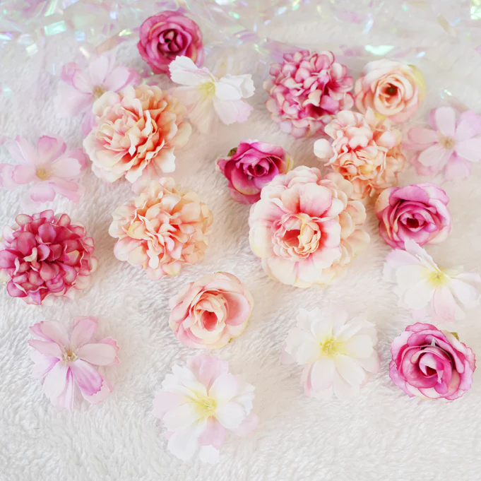 Rose Silk Flower Combination Ita Bag Accessories - Image 12
