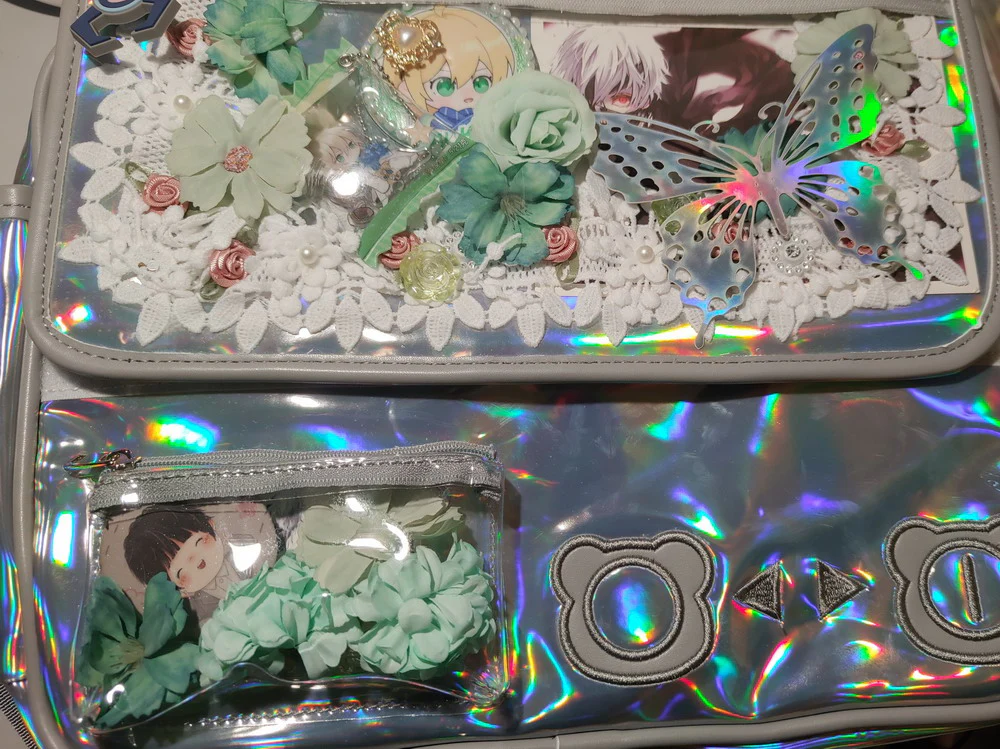 Rose Silk Flower Combination Ita Bag Accessories - Image 15