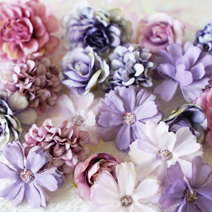 Rose Silk Flower Combination Ita Bag Accessories - Image 3