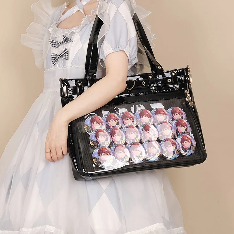 Transparent Kawaii Crossbody Bag Japanese Tote Bag - Image 3