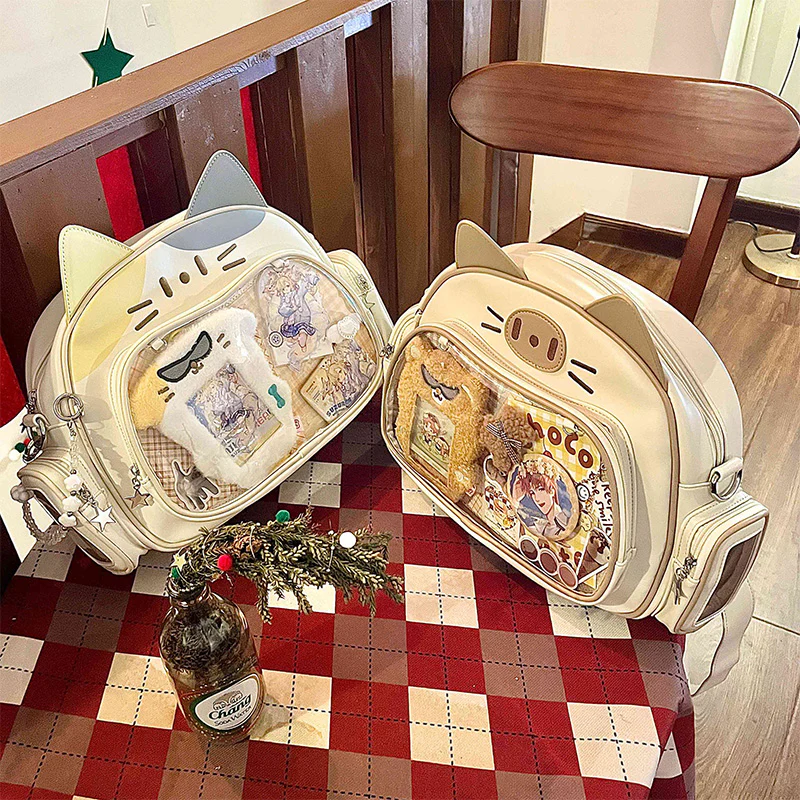 Y2K Japan Silver Cat Pin Backpack - Image 15