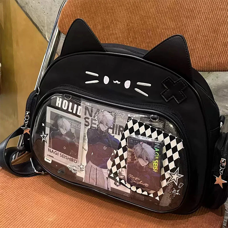 Y2K Japan Silver Cat Pin Backpack - Image 16